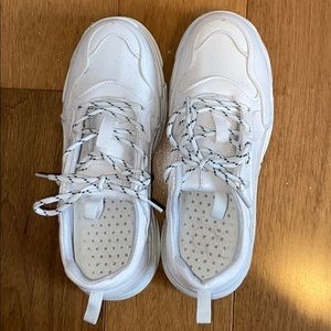 Chunky White Fashion Tennis Shoes Size 39
